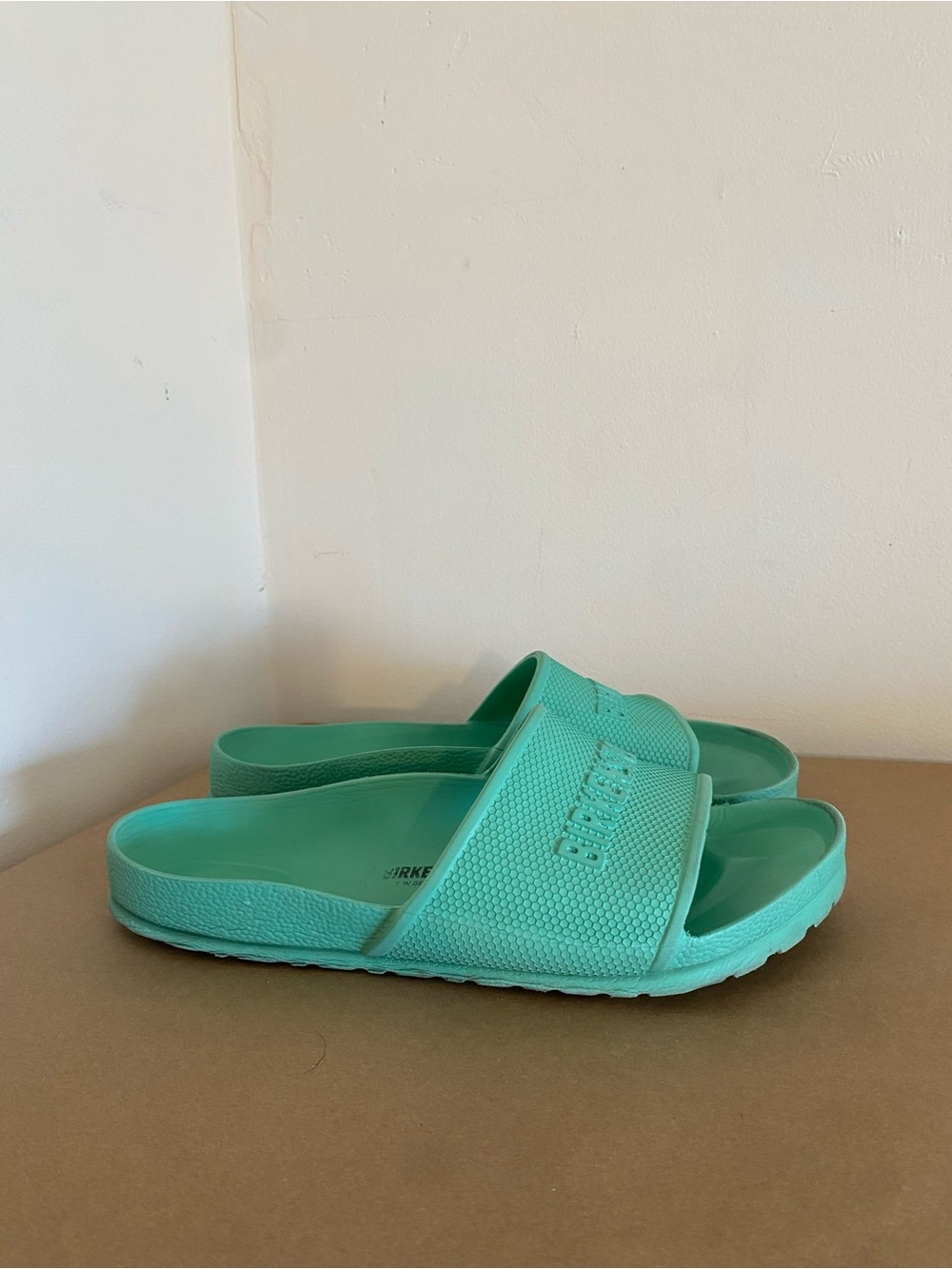 Birkenstock Barbados Sandals Size 41 / 10 Mint Green Slide Sandals READ